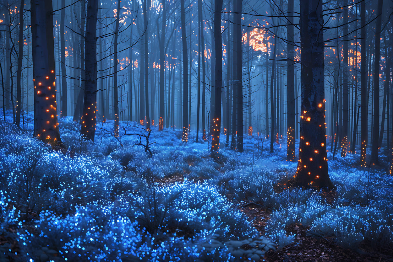 Forest in the Night Print 100% Australian Made - Bella Home Decor