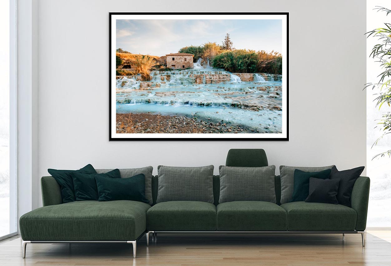 Terme Di Saturnia - Mill Waterfalls, Tuscany, Italy Home Decor Premium Quality Poster Print Choose Your Sizes