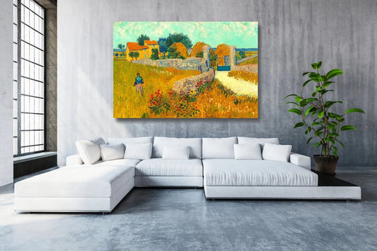 Vincent Van Gogh, Farmhouse In Provence UV Direct Aluminum Print Australian Made Quality