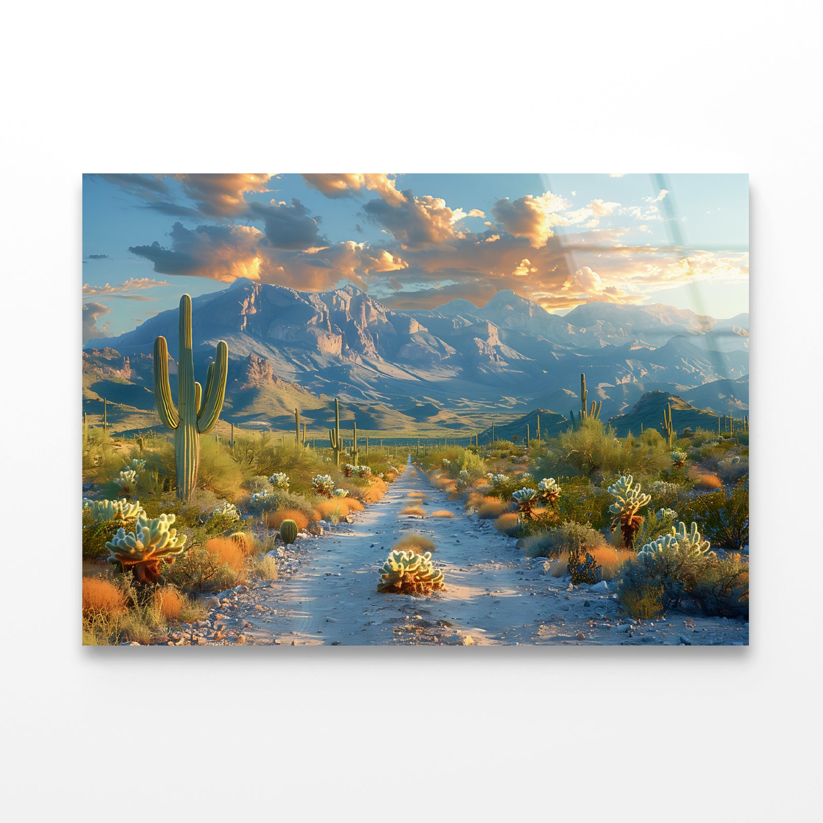 Mountains and Snow Acrylic Glass Print Tempered Glass Wall Art 100% Made in Australia Ready to Hang - Bella Home Decor