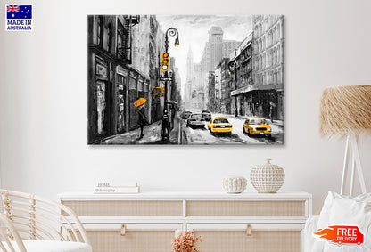 Oil Painting Of New York Wall Art Decor 100% Australian Made