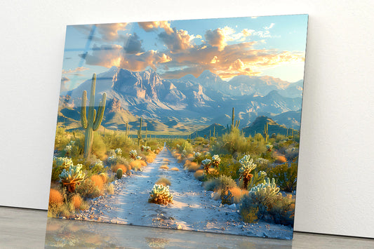 Mountains and Snow Acrylic Glass Print Tempered Glass Wall Art 100% Made in Australia Ready to Hang - Bella Home Decor