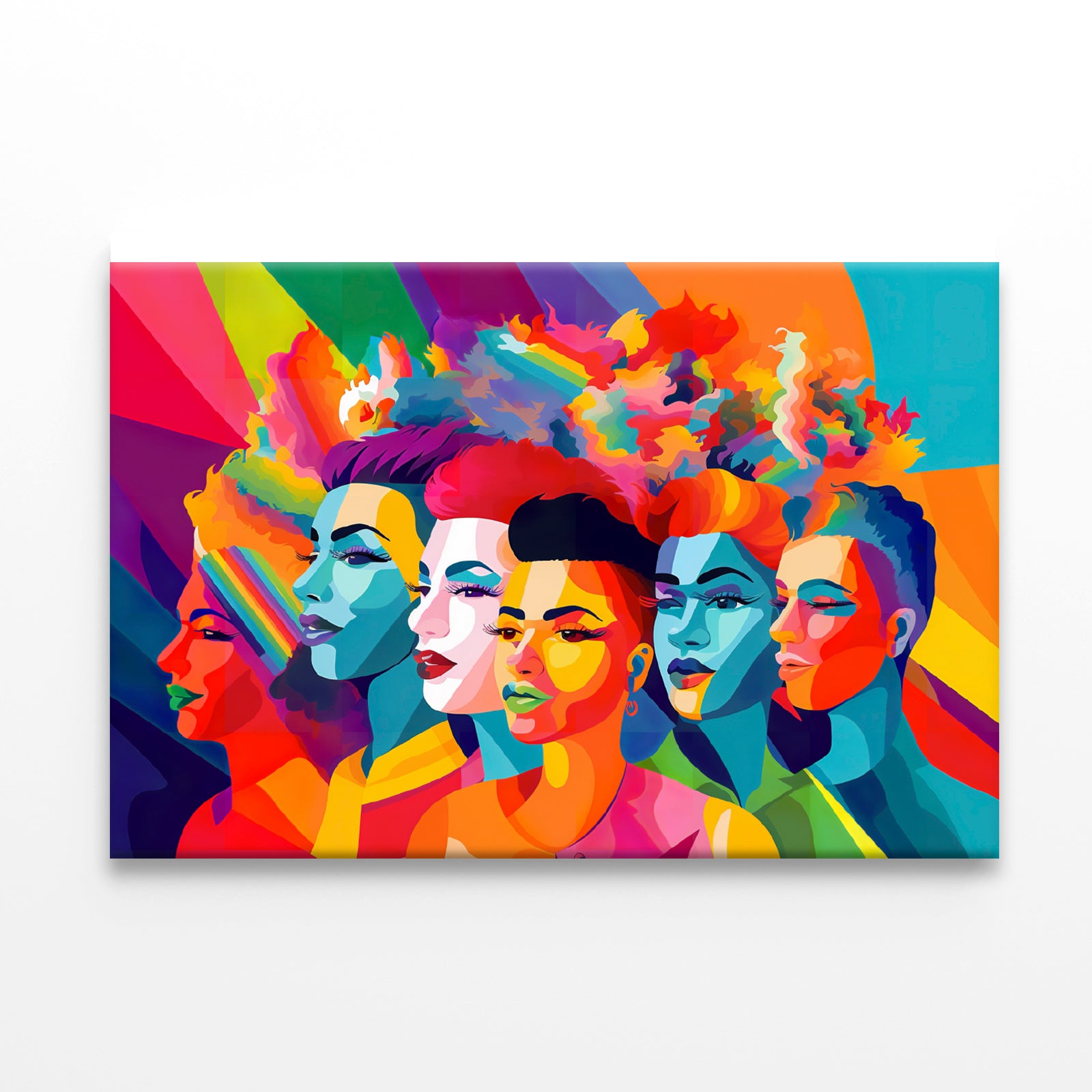 Group of People Modern Art Style Print 100% Australian Made - Bella Home Decor