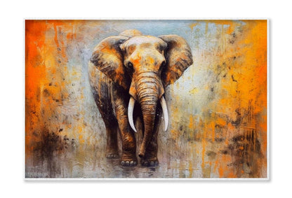 Elephant Abstract Oil Painting Wall Art Limited Edition High Quality Print