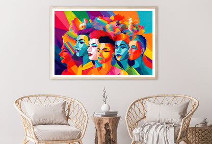 Group of People Modern Art Style Home Decor Premium Quality Poster Print Choose Your Sizes - Bella Home Decor