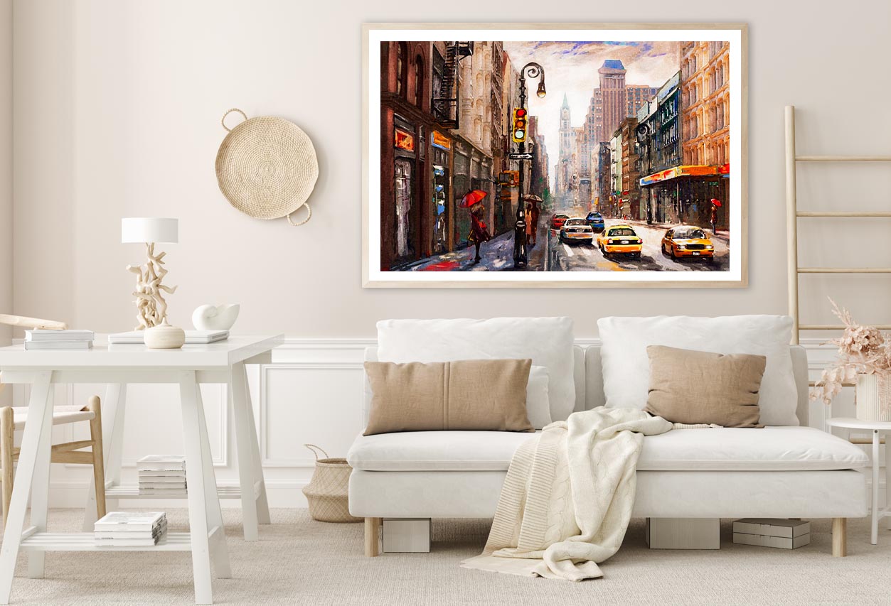 Oil Painting Of New York Home Decor Premium Quality Poster Print Choose Your Sizes