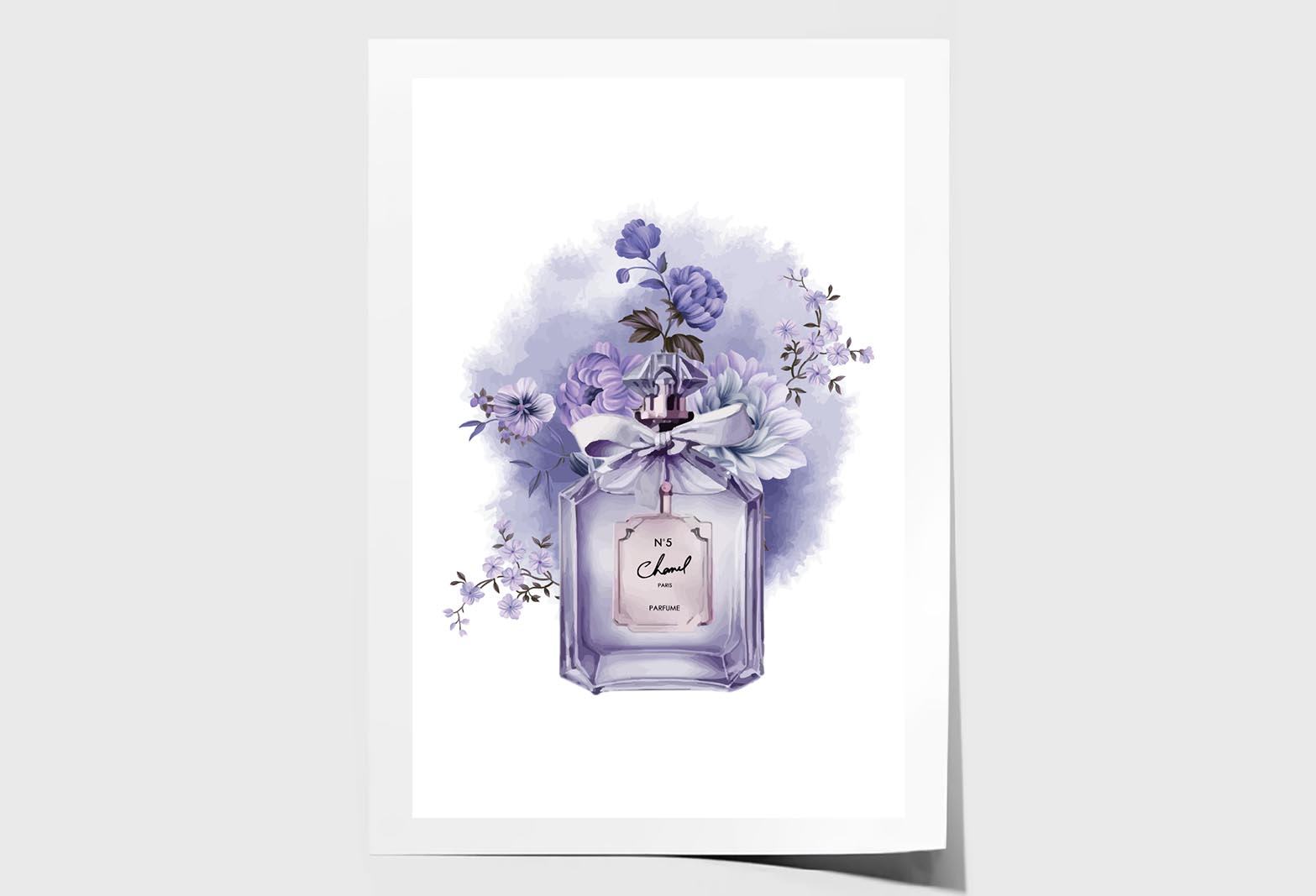 Purple Perfume Wall Art Limited Edition High Quality Print Unframed Roll Canvas None