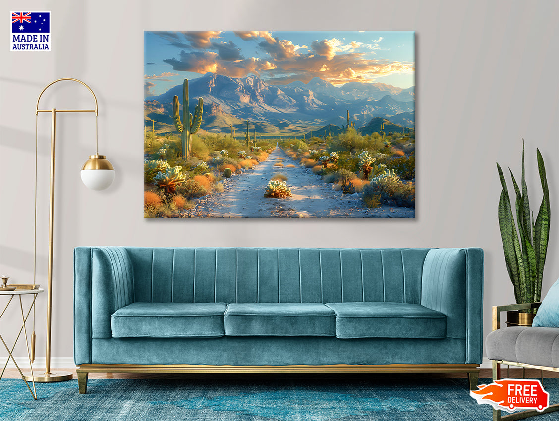 Mountains and Snow Print 100% Australian Made - Bella Home Decor