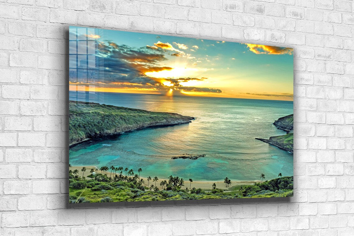 Seaside Sunset View UV Direct Aluminum Print Australian Made Quality