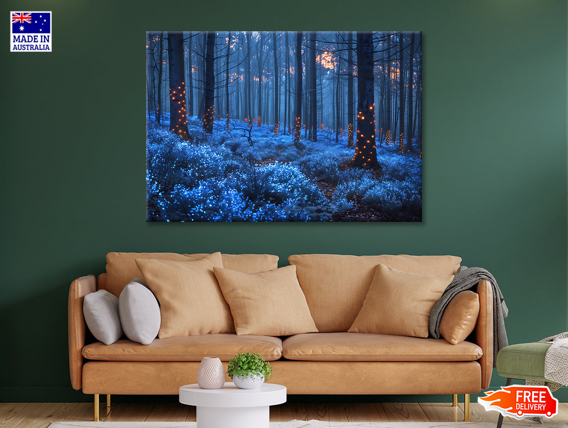 Forest in the Night Print 100% Australian Made - Bella Home Decor