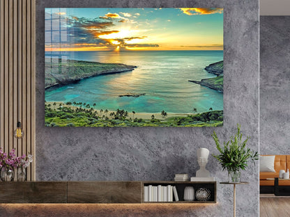 Seaside Sunset View UV Direct Aluminum Print Australian Made Quality