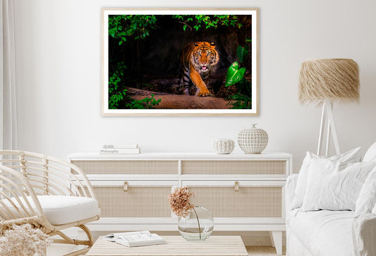 The Siberian Tiger & Forest View Home Decor Premium Quality Poster Print Choose Your Sizes