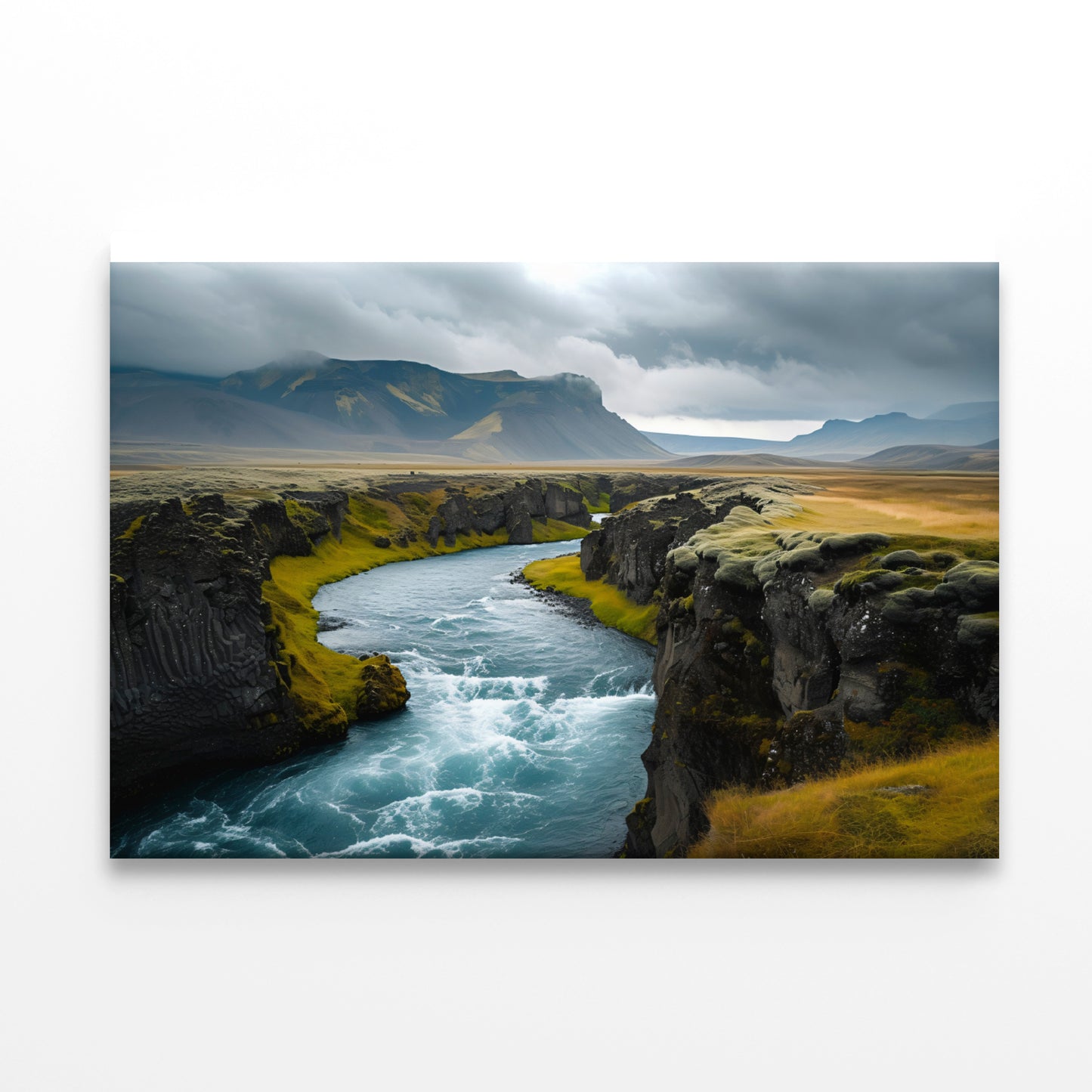Dramatic Views of Beautiful Icelandic Nature with Mountains Print 100% Australian Made - Bella Home Decor