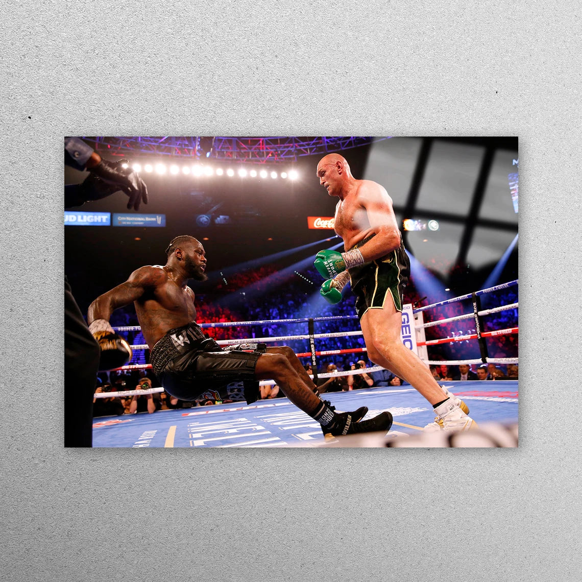 Deontay Wilder and Tyson Fury Acrylic Glass Print Tempered Glass Wall Art 100% Made in Australia Ready to Hang