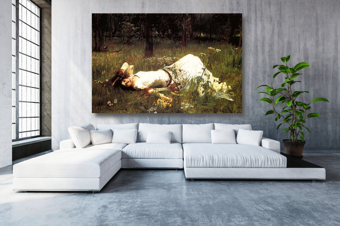 John William Waterhouse, Ophelia UV Direct Aluminum Print Australian Made Quality