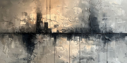 Dark Grey Minimalist Textured Abstract Wall Art Canvas Office Home Framed 120x60cm