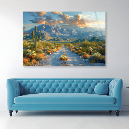 Mountains and Snow Acrylic Glass Print Tempered Glass Wall Art 100% Made in Australia Ready to Hang - Bella Home Decor