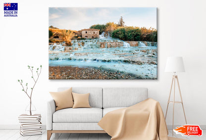 Terme Di Saturnia - Mill Waterfalls, Tuscany, Italy Wall Art Decor 100% Australian Made