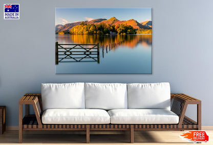 Sunrise Over Derwentwater Autumn Print 100% Australian Made
