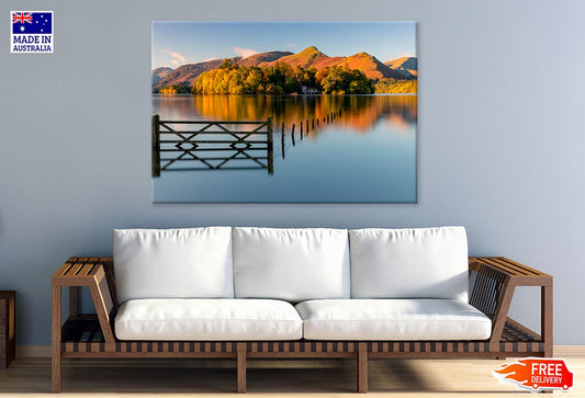 Sunrise Over Derwentwater Autumn Print 100% Australian Made