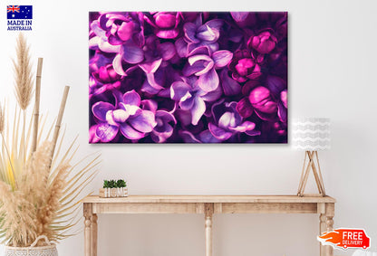 Purple Lilac Flowers Background  Wall Art Decor 100% Australian Made - Bella Home Decor