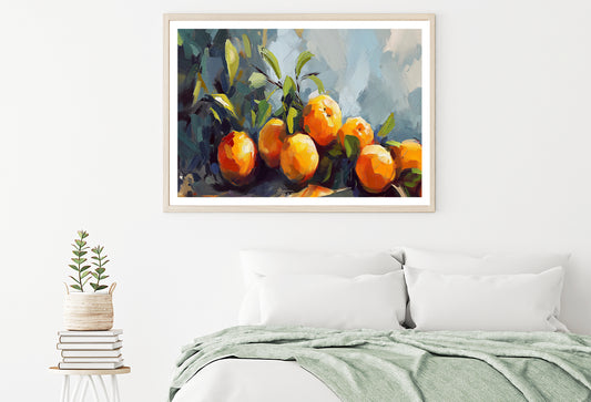 Oranges Oil Paint Drawing Home Decor Premium Quality Poster Print Choose Your Sizes