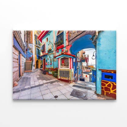 Color Streets of Vietri Salerno Print 100% Australian Made - Bella Home Decor