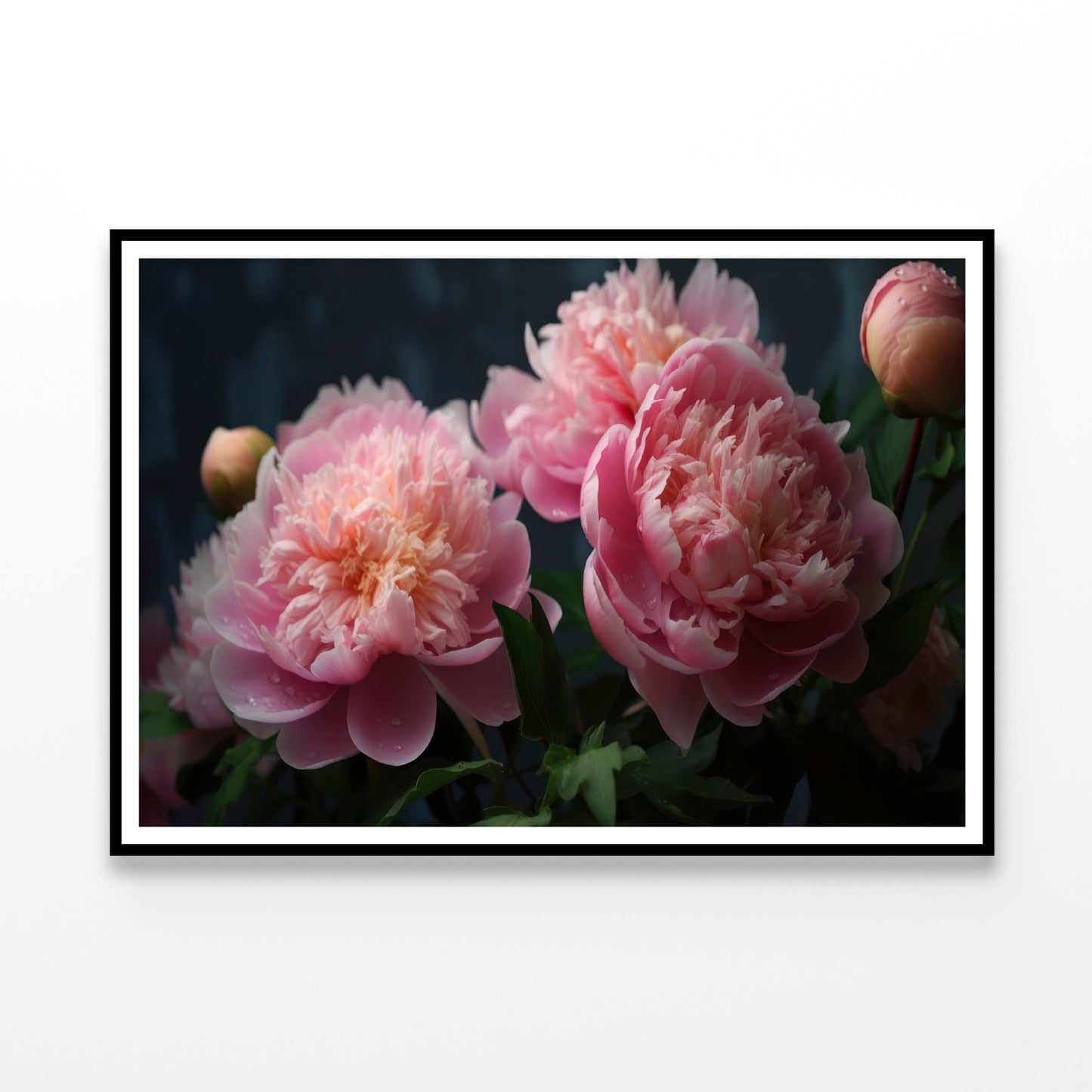 A Vase Filled With Fresh Pink Peonies Home Decor Premium Quality Poster Print Choose Your Sizes