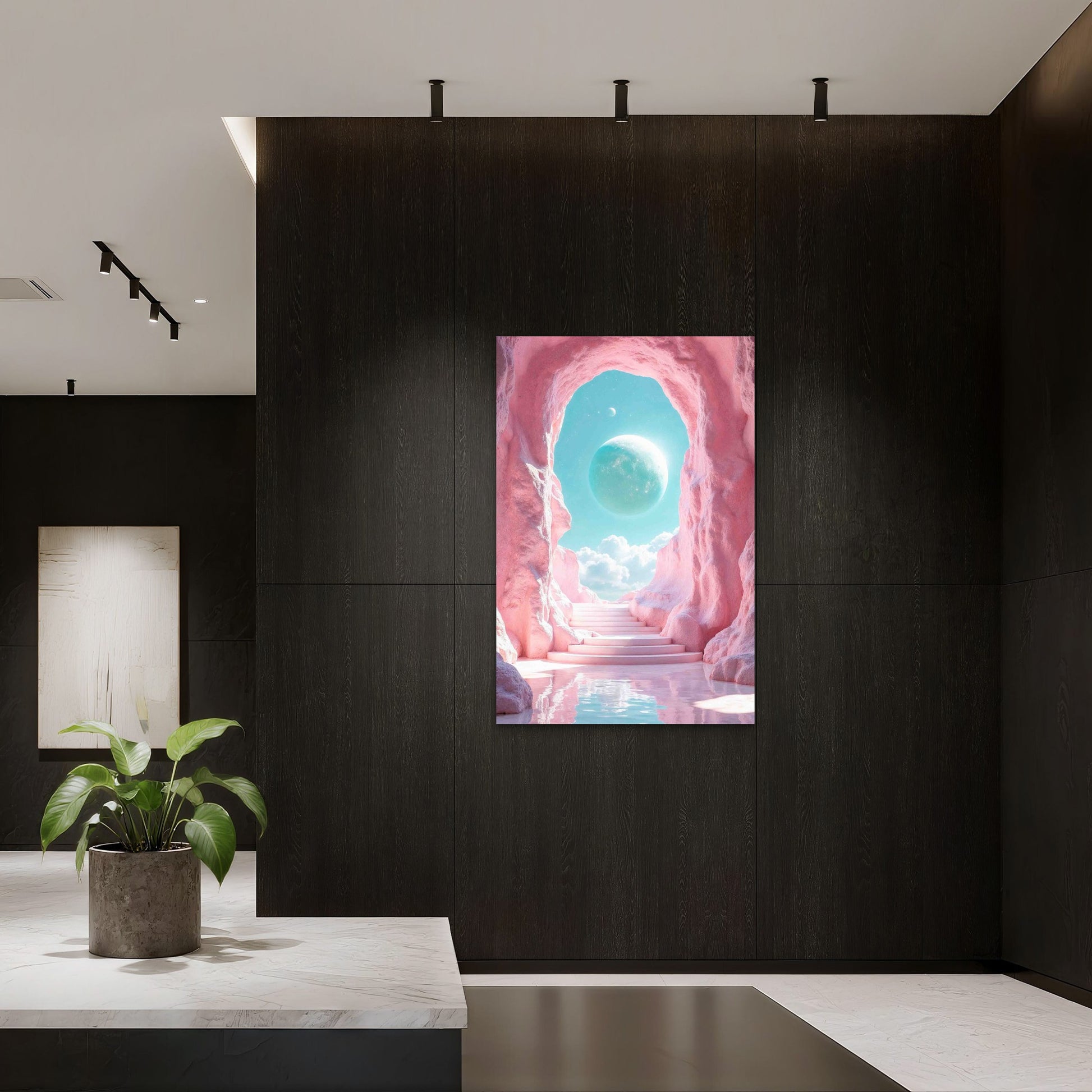 Pastel Fantasy Surreal Dream 40x60cm Metal Print Ready to Hang - Bella Home Decor