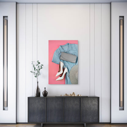 Spring Wardrobe Switch Over Still Life 60x90cm Metal Print Ready to Hang