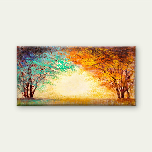 Modern Abstract Turquoise Gold Wall Art Canvas Office Home Framed 120x60cm