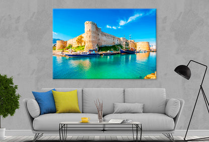 Kyrenia Castle Northern Cyprus Wall Art Decor 100% Australian Made - Bella Home Decor