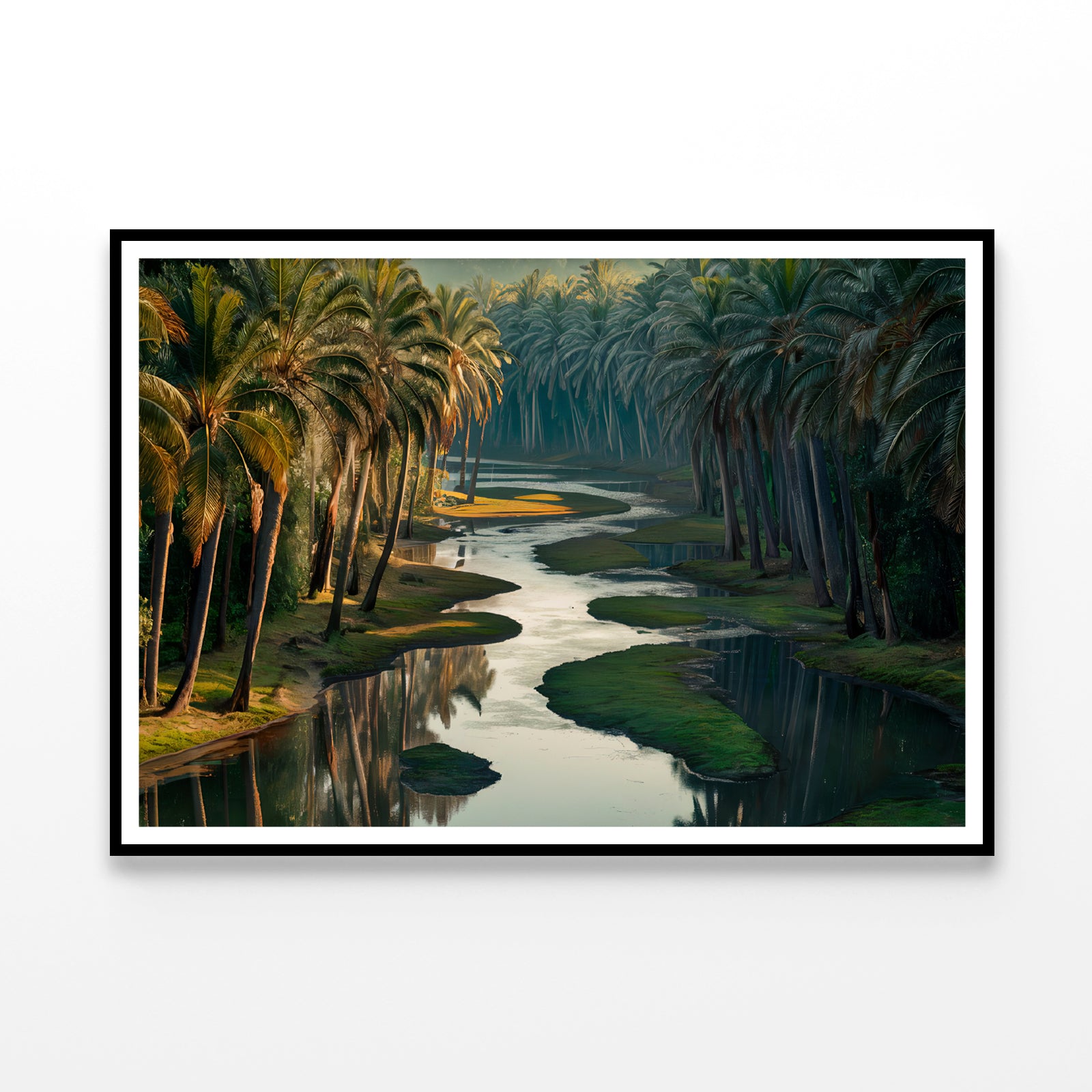 Lake Surrounded By Palm Trees Home Decor Premium Quality Poster Print Choose Your Sizes - Bella Home Decor