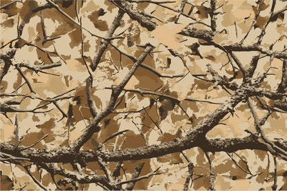 Seamless Tree Branch Vector Pattern Wall Art Decor 100% Australian Made