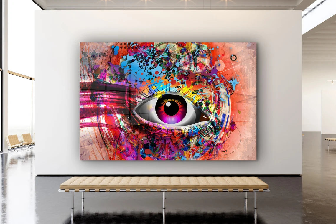 Colorful Eye Digital UV Direct Aluminum Print Australian Made Quality