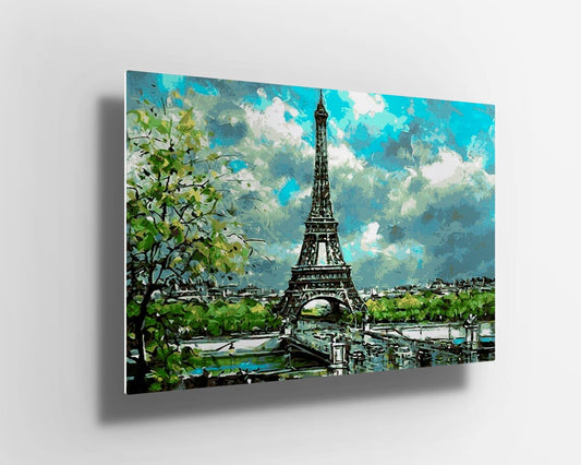 Paris France Eiffel tower UV Direct Aluminum Print Australian Made Quality