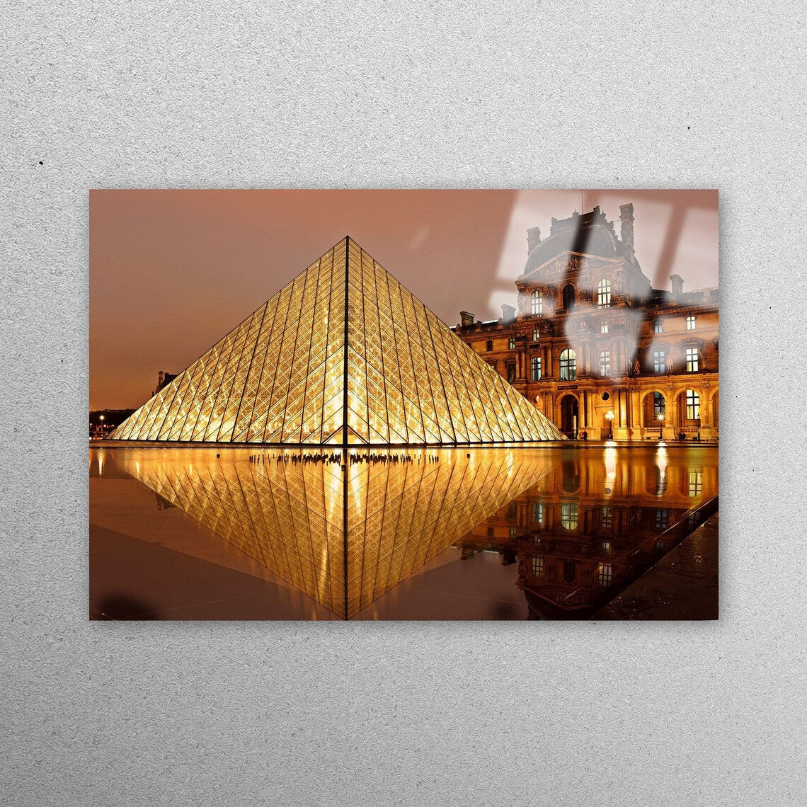 Louvre Museum Acrylic Glass Print Tempered Glass Wall Art 100% Made in Australia Ready to Hang