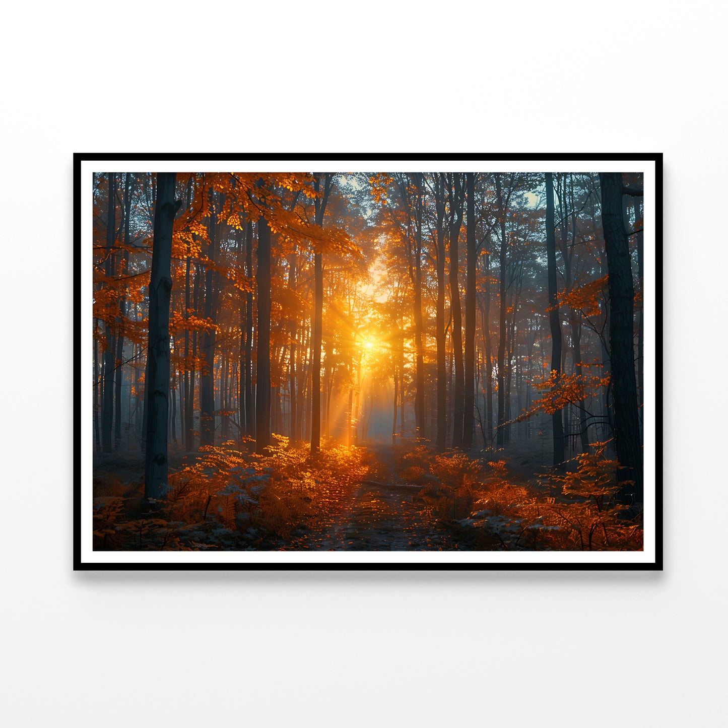 Autumn Forest in the Morning Home Decor Premium Quality Poster Print Choose Your Sizes - Bella Home Decor