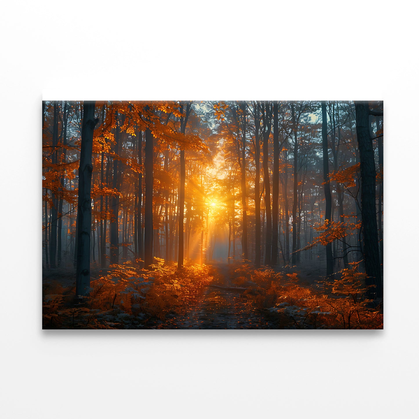 Autumn Forest in the Morning Print 100% Australian Made - Bella Home Decor