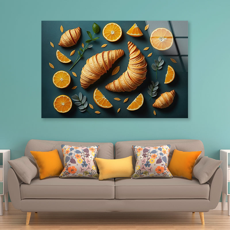 Group of Oranges Acrylic Glass Print Tempered Glass Wall Art 100% Made in Australia Ready to Hang - Bella Home Decor