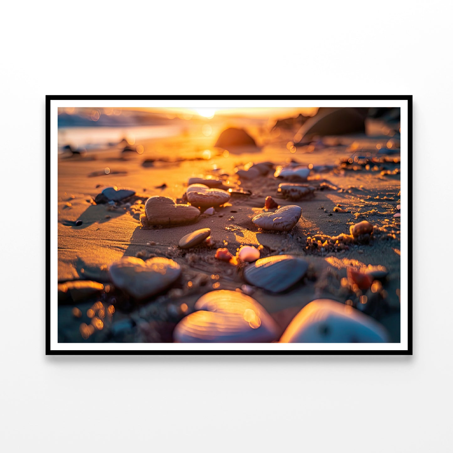 Close-Up of Rocks near A Beach Home Decor Premium Quality Poster Print Choose Your Sizes