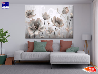Petals of a Flowers Pattern Print 100% Australian Made - Bella Home Decor