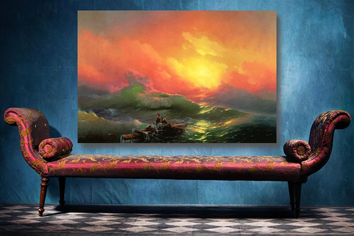 Ivan Aivazovsky, The Ninth Wave UV Direct Aluminum Print Australian Made Quality