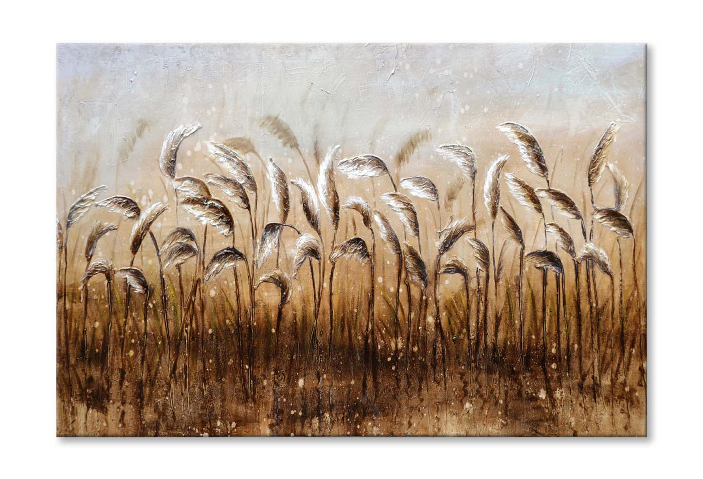 Reeds, Lake, Impression Oil Painting Wall Art Limited Edition High Quality Print