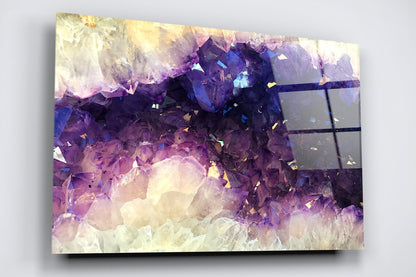 Purple Abstract Art Marble Acrylic Glass Print Tempered Glass Wall Art 100% Made in Australia Ready to Hang