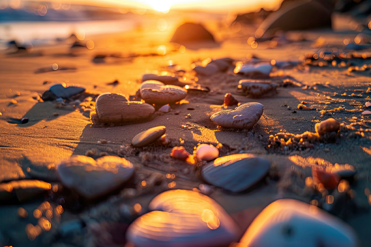 Close-Up of Rocks near A Beach Home Decor Premium Quality Poster Print Choose Your Sizes