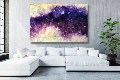 Purple Abstract Art Marble Acrylic Glass Print Tempered Glass Wall Art 100% Made in Australia Ready to Hang