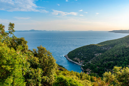 Coastline on Korcula Island in Adriatic Sea in Croatia Home Decor Premium Quality Poster Print Choose Your Sizes