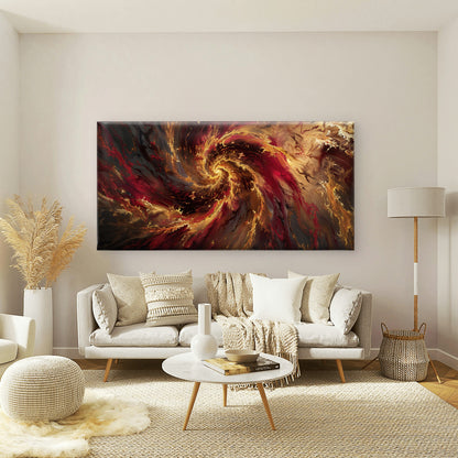 Explosive Vibrant Fractal Art Wall Art Canvas Office Home Room Framed 120x60cm