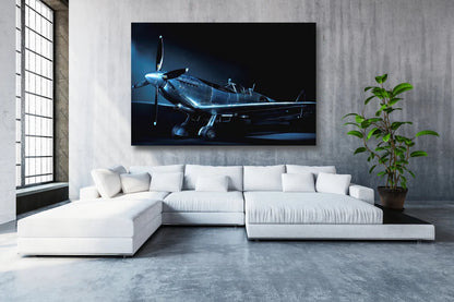 Spitfire Aircraft UV Direct Aluminum Print Australian Made Quality